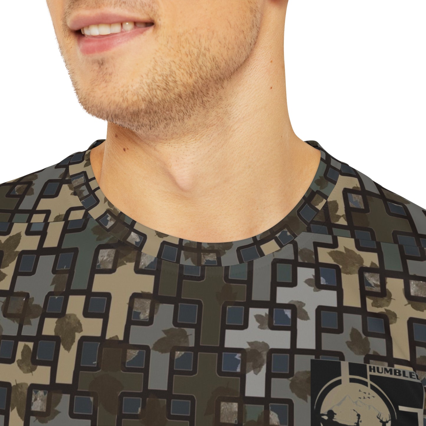 Humbled Encounters in Wandering the Wilderness Stubblefield Camo short sleeve T-shirt.