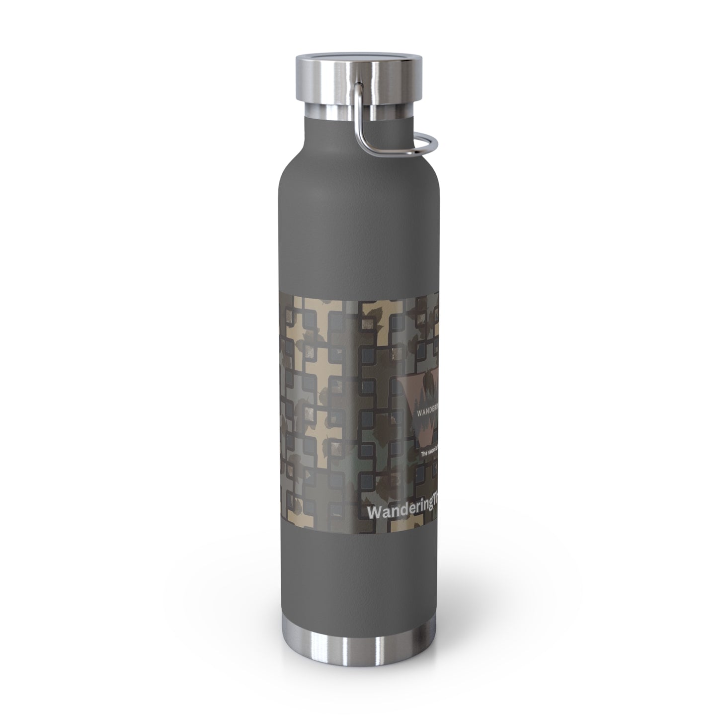 Wandering the Wilderness Stubblefield Camo Copper Vacuum Insulated Bottle, 22oz