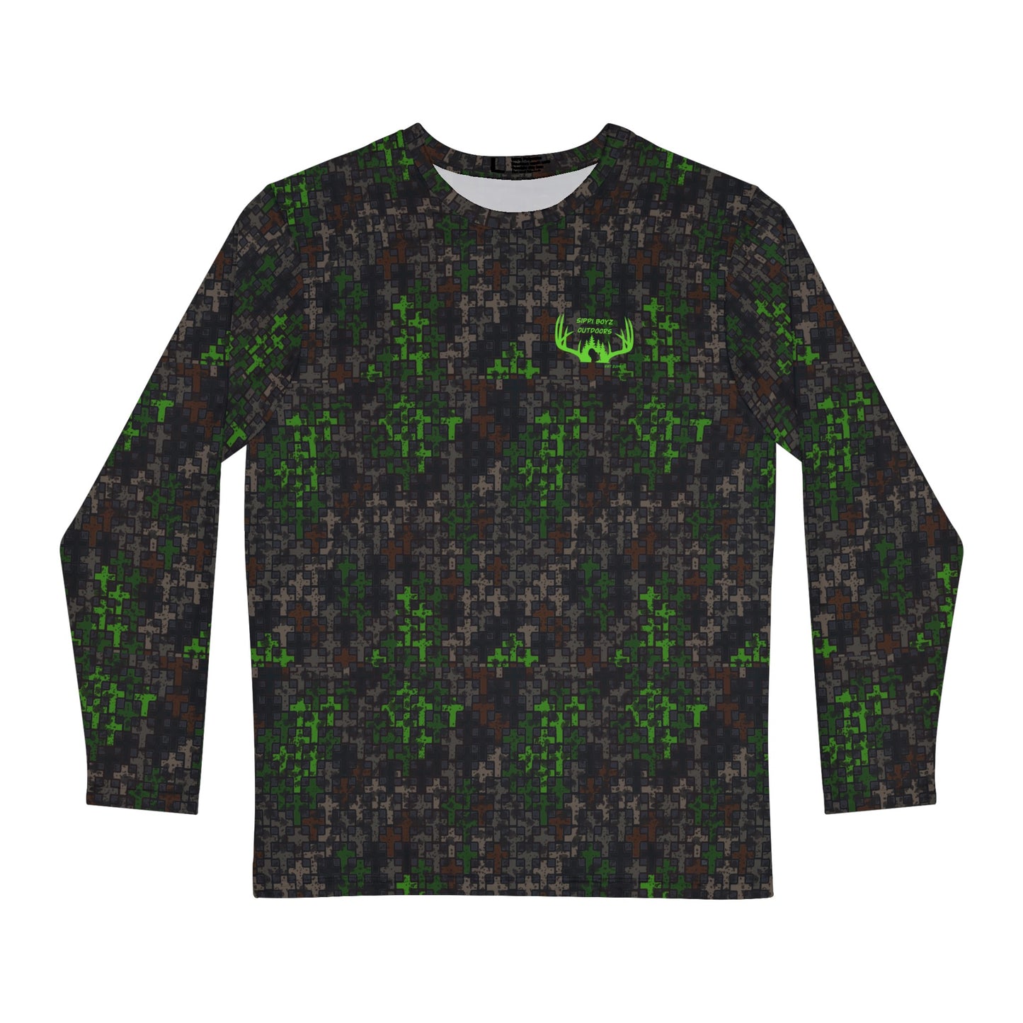 Sippi Boyz Outdoors long sleeve performance shirt in Wandering the Wilderness Struuter camo.