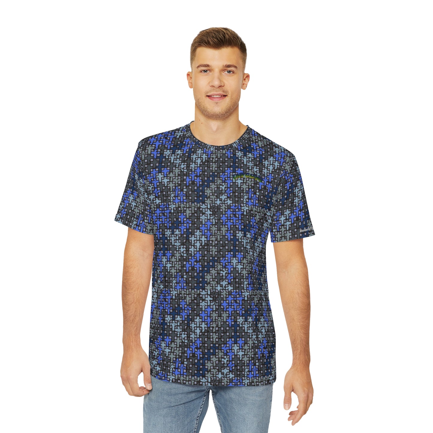 FAT GUYS Outdoors short sleeve t shirt in Wandering the Wilderness tempest camo.