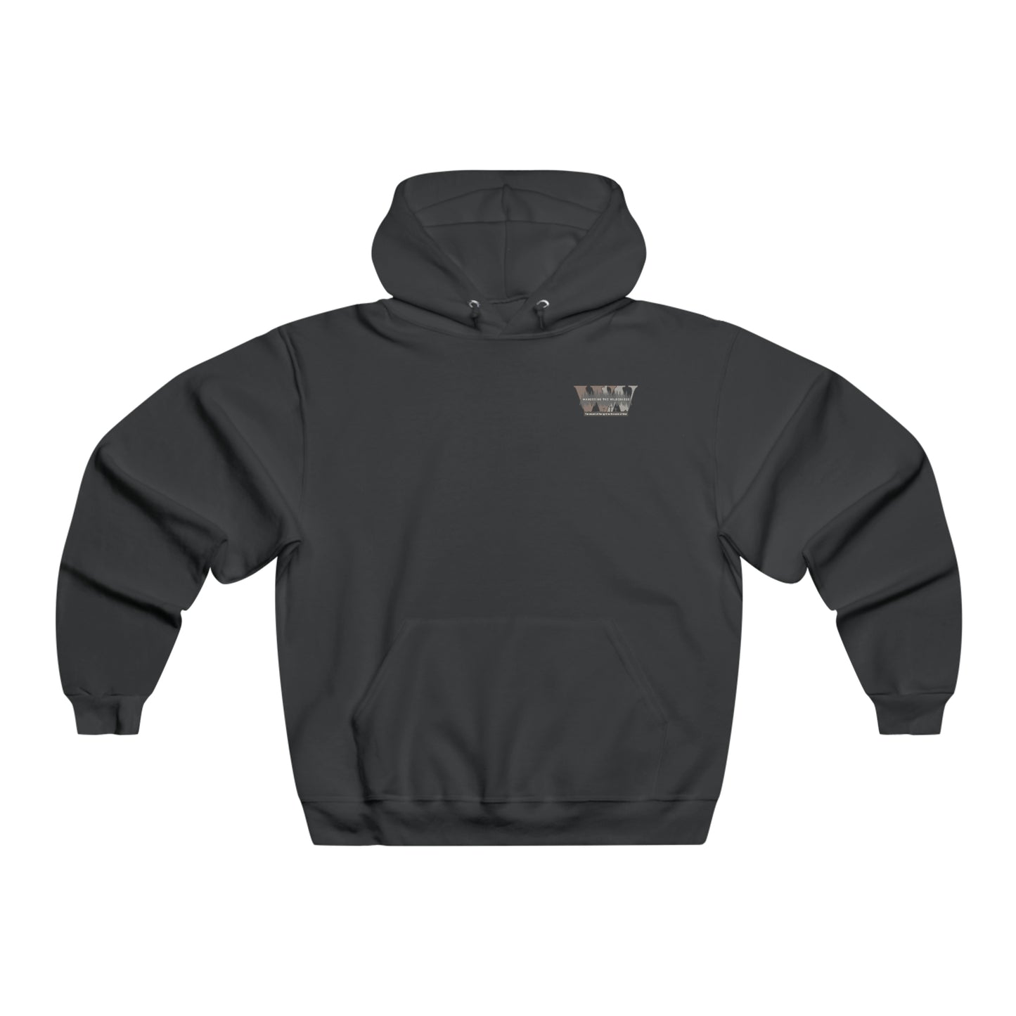 Wandering the Wilderness big logo on the back Men's NUBLEND® Hooded Sweatshirt