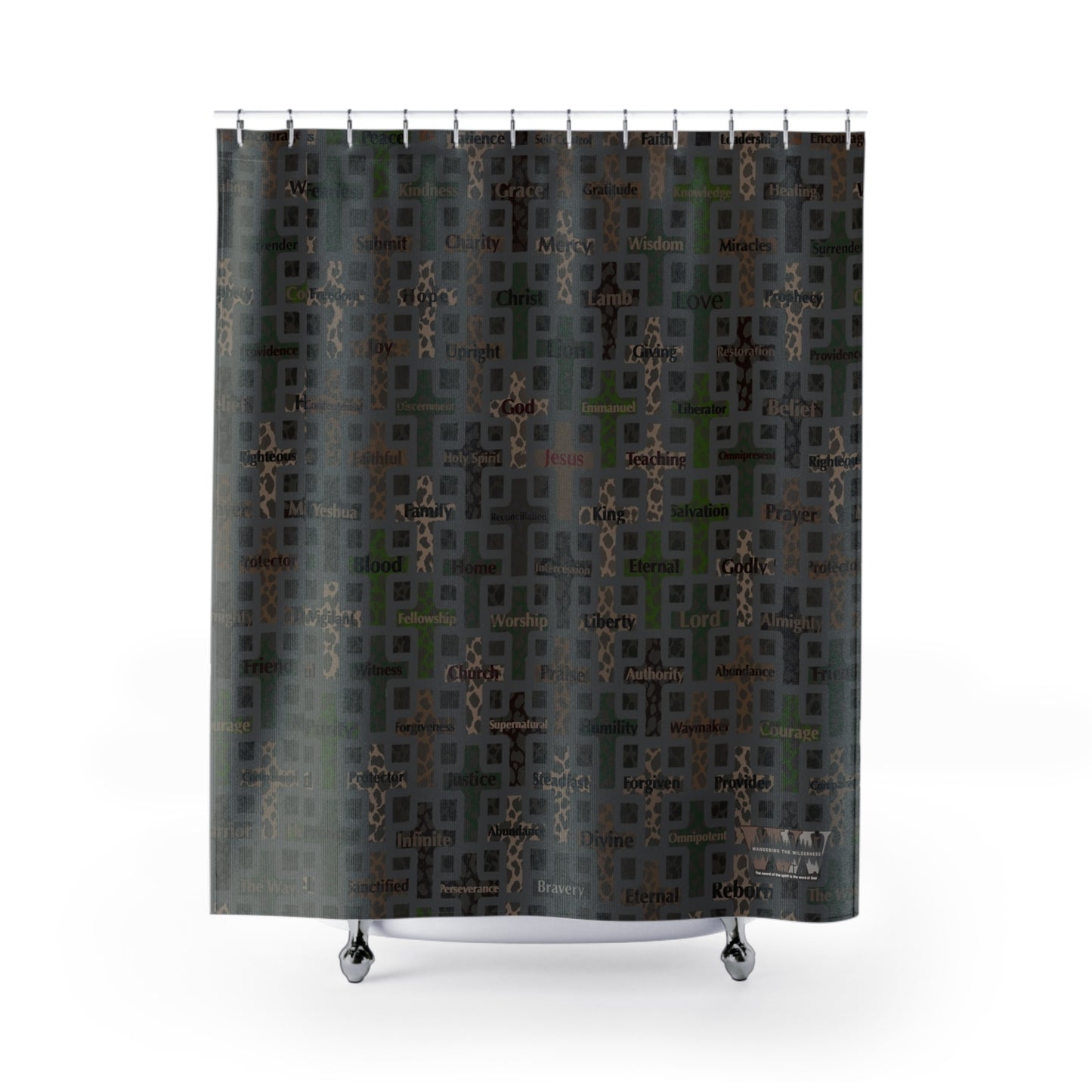 Wandering the Wilderness The Final Word Camo Shower Curtains