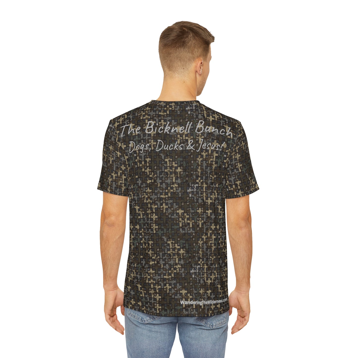 Bicknell Bunch short sleeve performance t-shirt in Stubblefield camo.