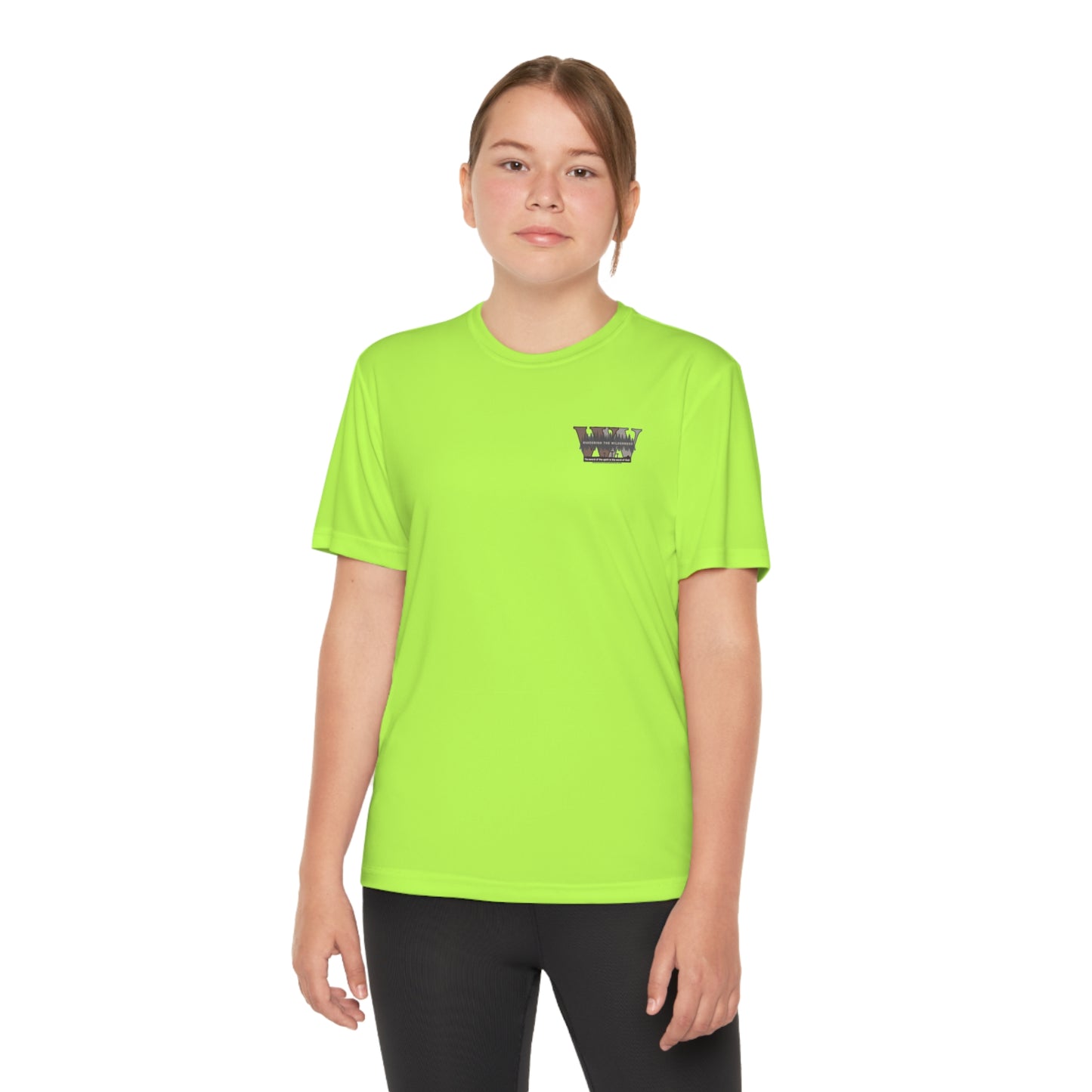 Wandering the Wilderness Pray. Eat. Sleep. Hunt! Kids performance short sleeve T-shirt.