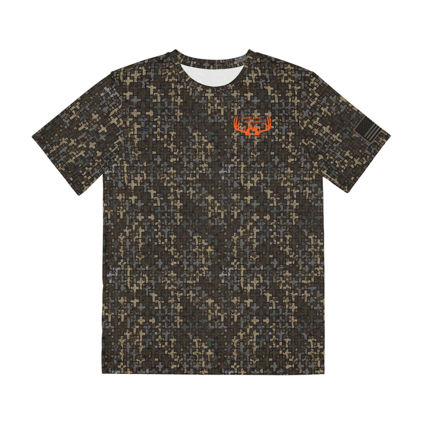 Sippi Boyz Outdoors short sleeve performance T-shirt in Wandering the Wilderness Stubblefield camo.