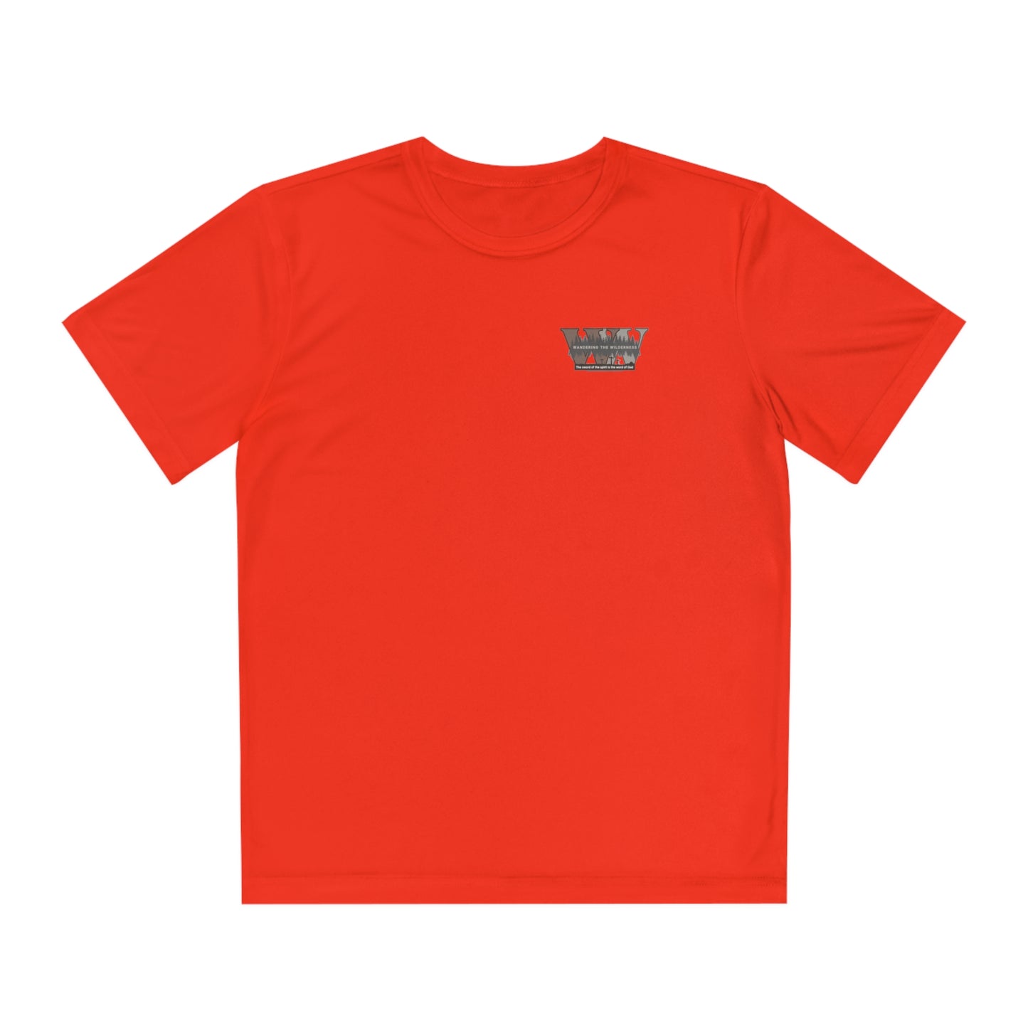 Wandering the Wilderness Pray. Eat. Sleep. Hunt! Kids performance short sleeve T-shirt.