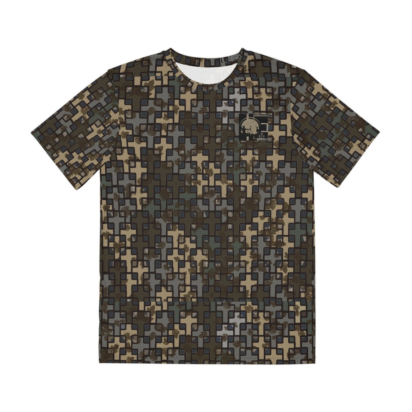 Humbled Encounters in Wandering the Wilderness Stubblefield Camo short sleeve T-shirt.