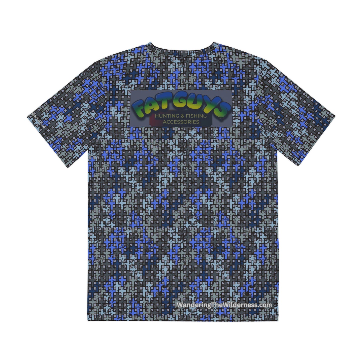 FAT GUYS Outdoors short sleeve t shirt in Wandering the Wilderness tempest camo.