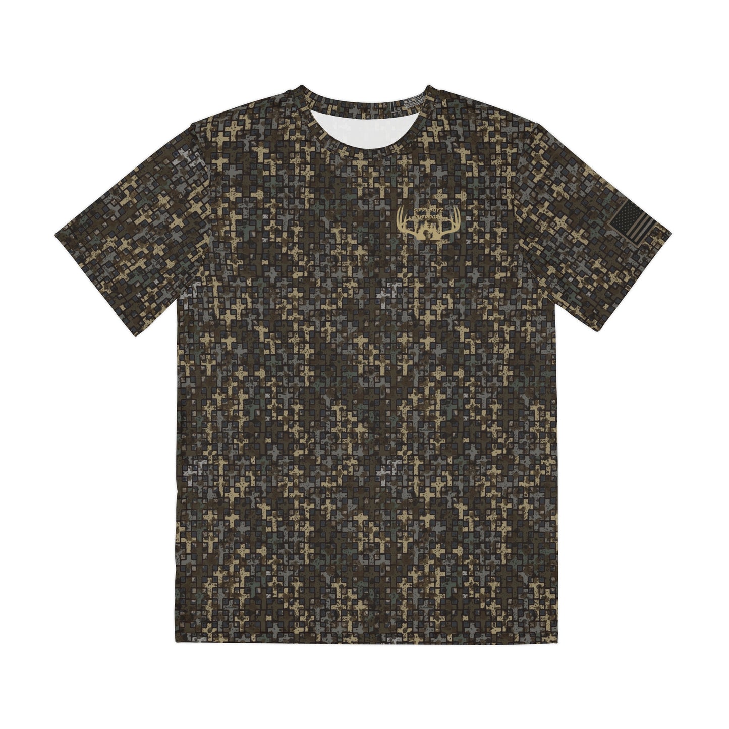 Sippi Boyz Outdoors short sleeve performance T-shirt in Wandering the Wilderness Stubblefield camo.