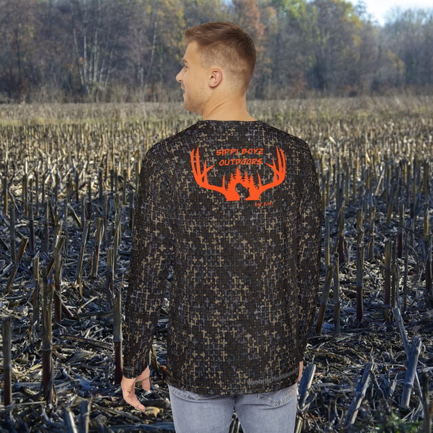 Sippi Boyz Outdoors long sleeve performance shirts in Wandering the Wilderness Stubblefield camp.