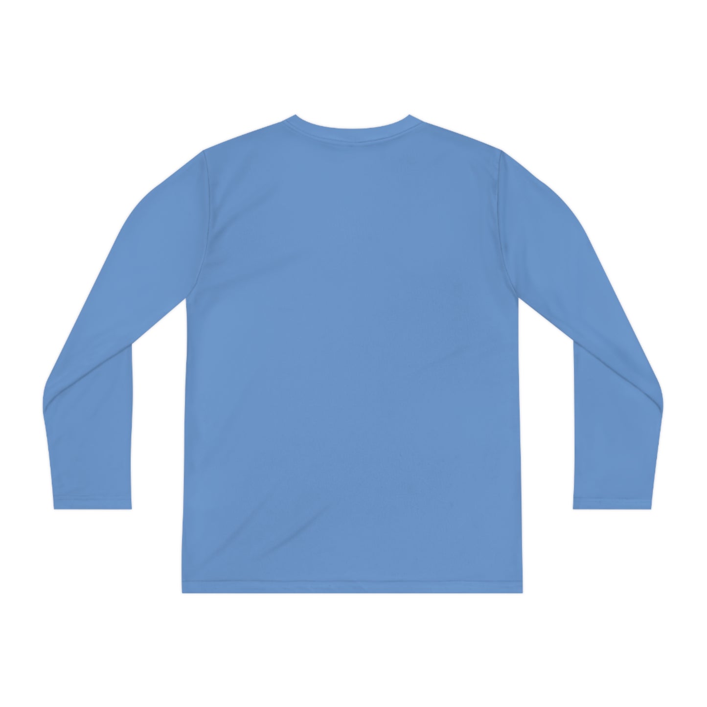 Wandering the Wilderness Kids big logo on front performance long sleeve t-shirt.