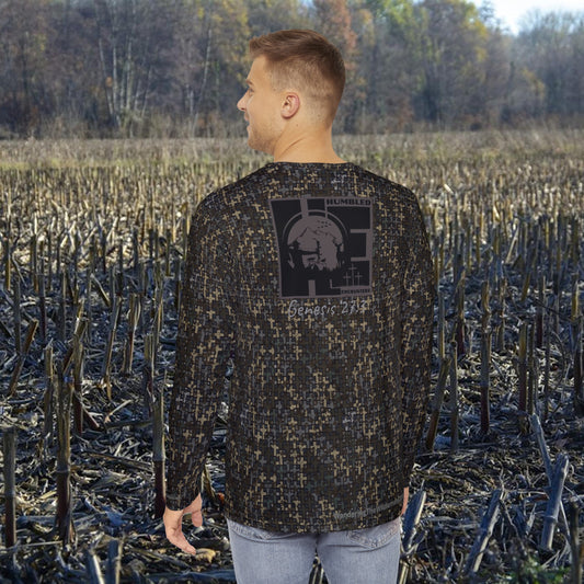 Humbled Encounters long sleeve performance shirt in Wandering the Wilderness Stubblefield camo.