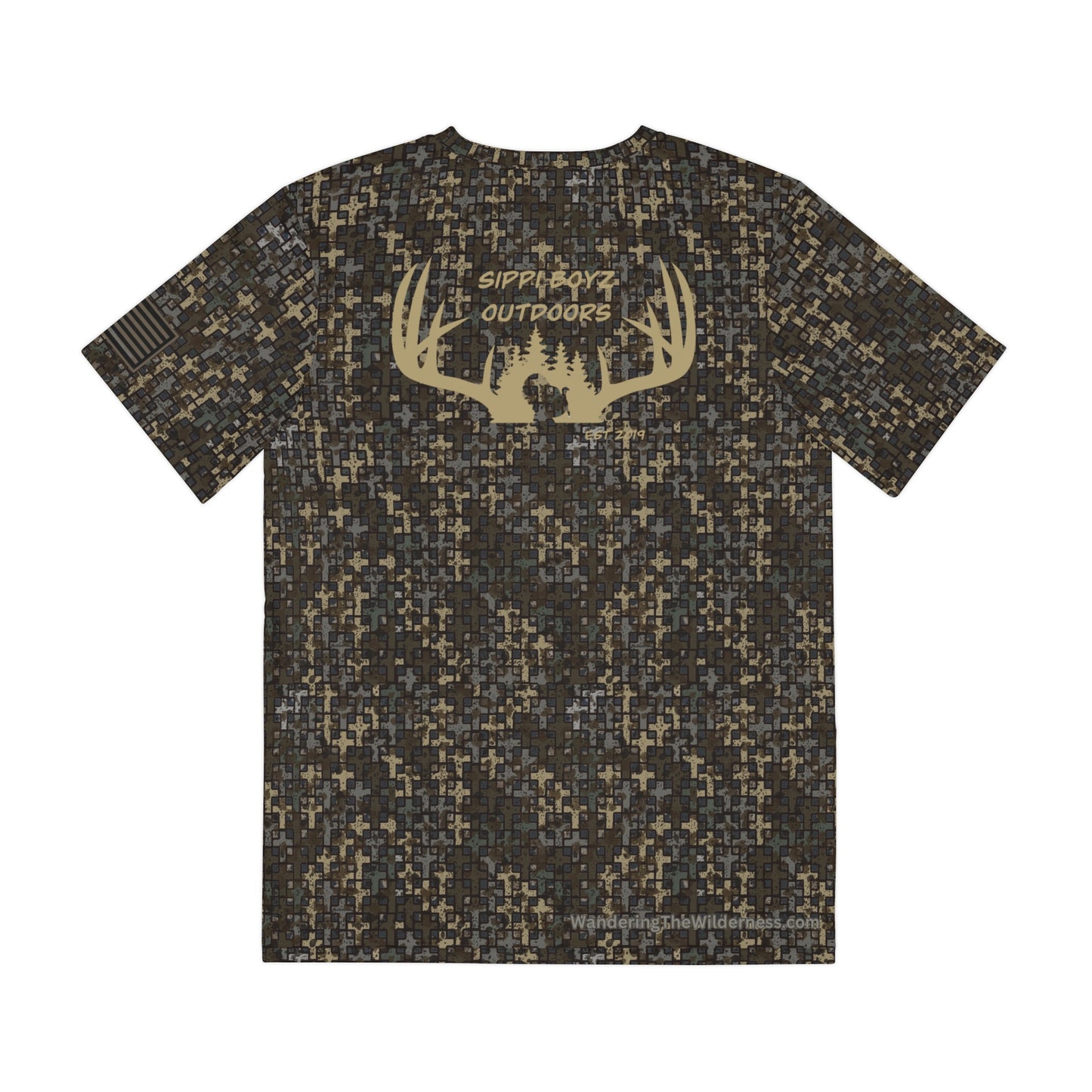 Sippi Boyz Outdoors short sleeve performance T-shirt in Wandering the Wilderness Stubblefield camo.