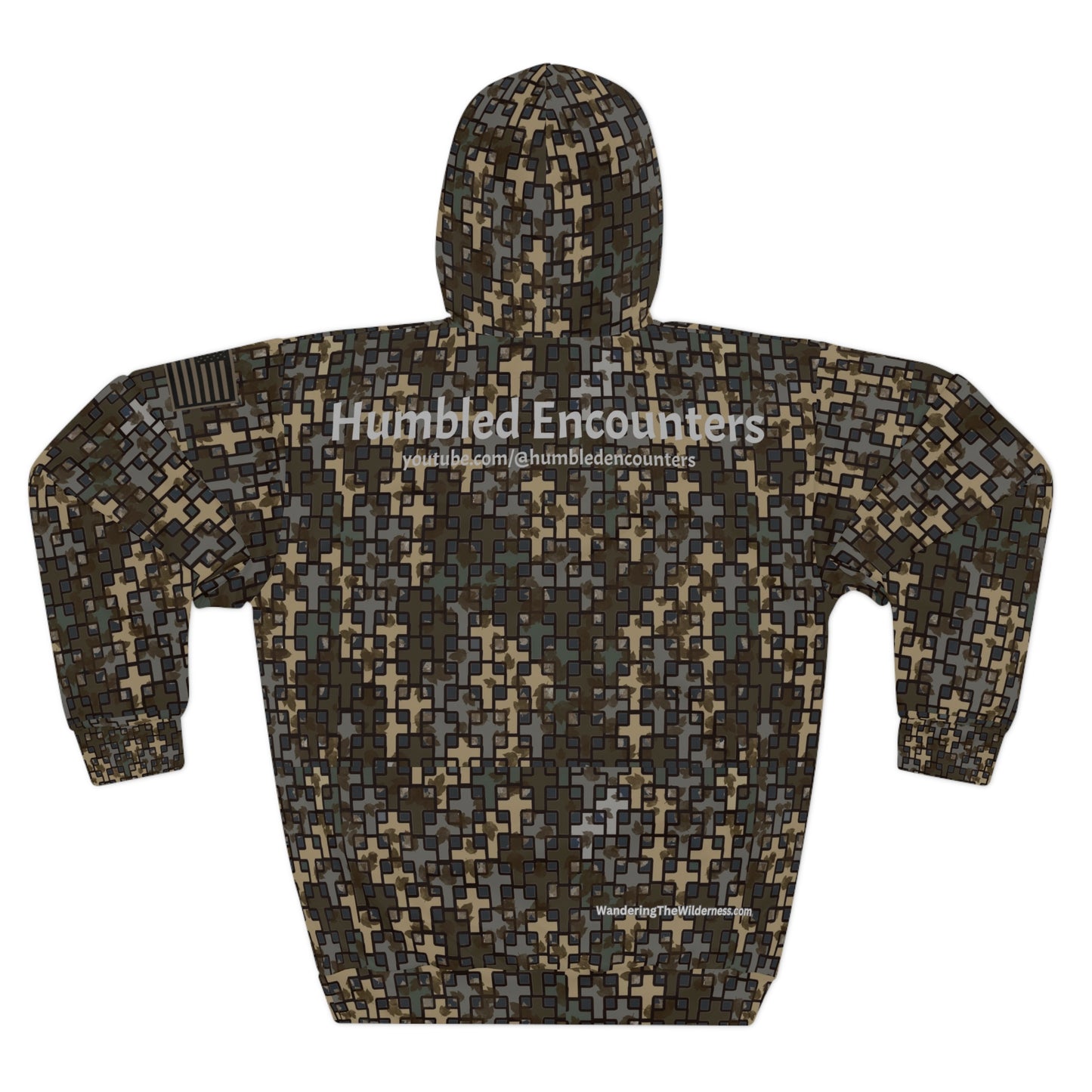 Humbled Encounters Stubblefield Camo Unisex Pullover Hoodie (AOP)