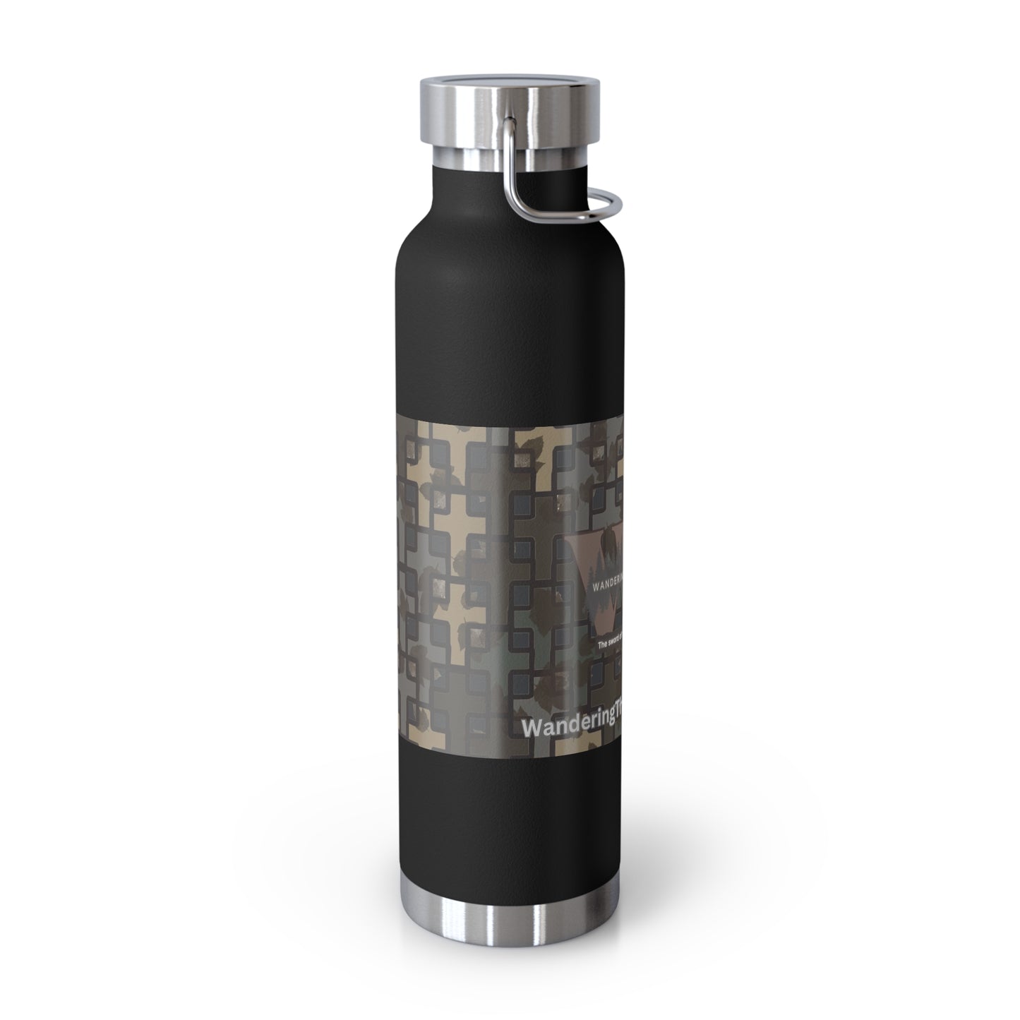 Wandering the Wilderness Stubblefield Camo Copper Vacuum Insulated Bottle, 22oz