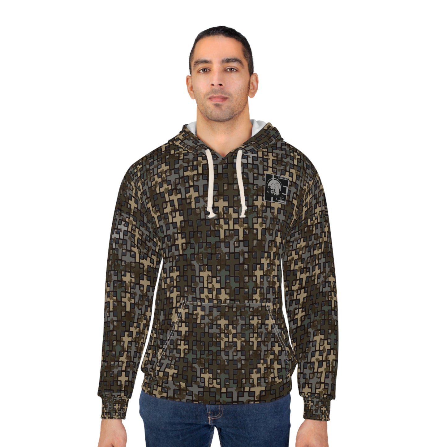 Humbled Encounters Stubblefield Camo Unisex Pullover Hoodie (AOP)